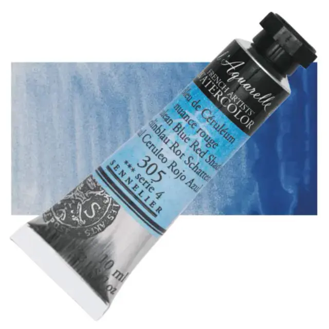 Χρώμα Ακουαρέλας Sennelier l Aquarelle Σωληνάριο 10ml - 305 Cerulean Blue Red Shade