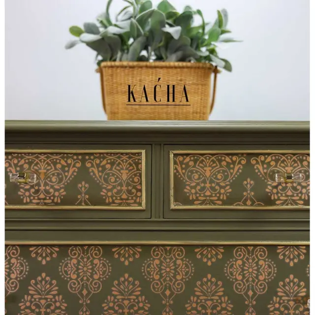 Χαρτί Decor Transfer Prima Re-Design, Kacha Gold damask, 61x89cm 3