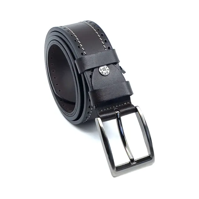 Καφέ Δερμάτινη Ζώνη Full Grain 4 cm - 125cm 2