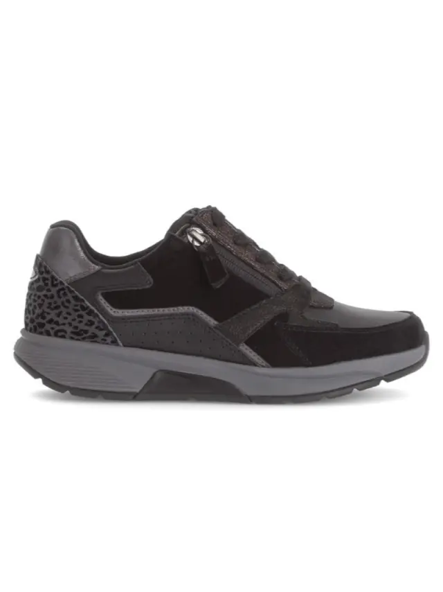 Gabor Sneakers Γυναικείο δέρμα/δέρμα Nubuck Μαύρο GAB/76878 001-BLACK - 36 3