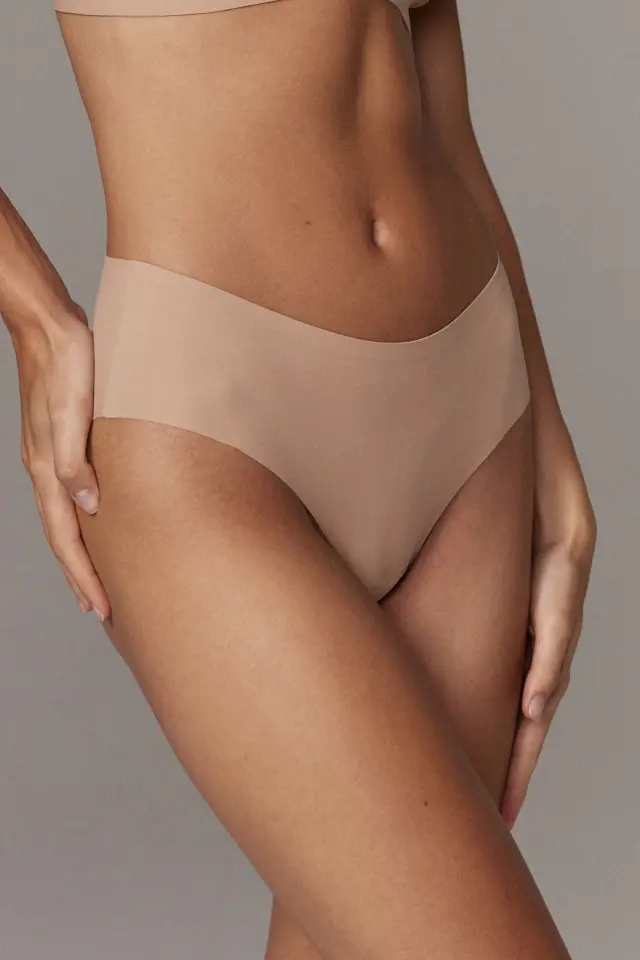 Aruelle Amberly Σλιπ String Ημι-ψηλόμεσο Χωρίς Ραφές Tan Μπεζ