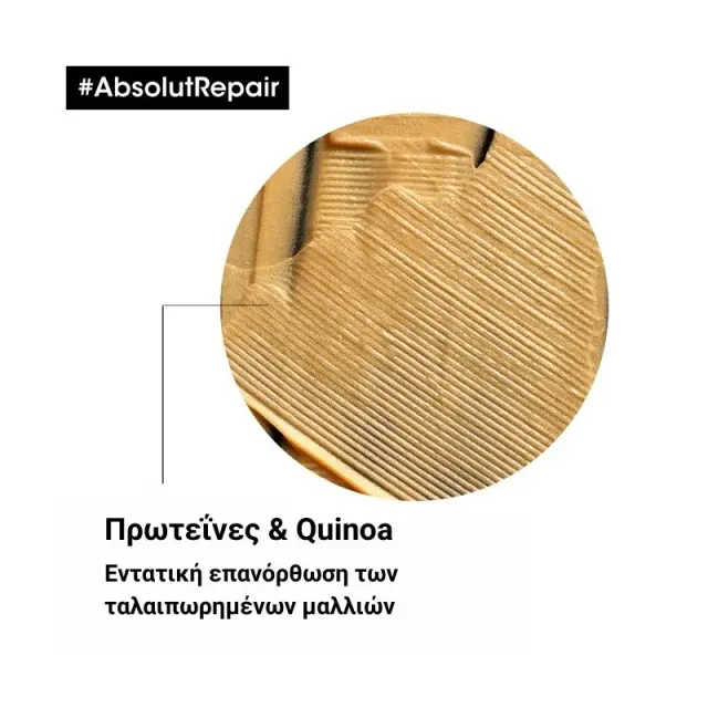 L'Oreal Professionnel Absolut Repair Golden Mask Για Ταλαιπωρημένα Μαλλιά 250ml 2