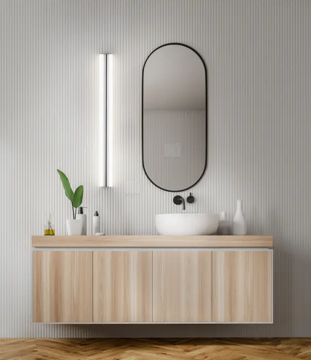 LOOM Φωτιστικό Τοίχου/Οροφής Μπάνιου LED IP44 Χρώμιο 60cm 2