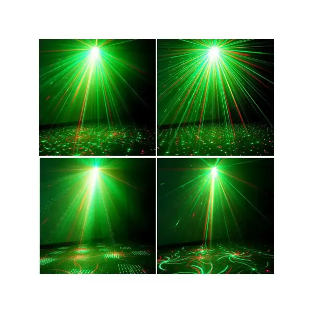 EMS-09 Δίχρωμο Μίνι Party Laser κόκκινο και πράσινο για εφέ Firefly, λειτουργεία auto και music 3