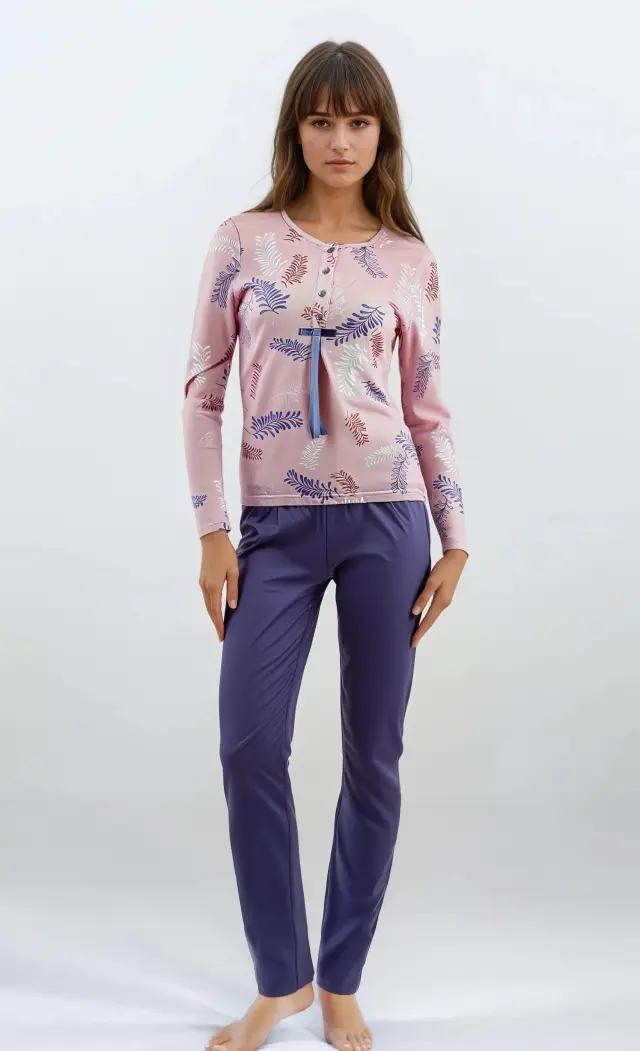 W590 - Type - PYJAMA PURPLE LEAVES