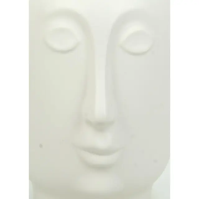 Βάζο Λευκό Κεραμικό 14.6x13x14.8cm 3