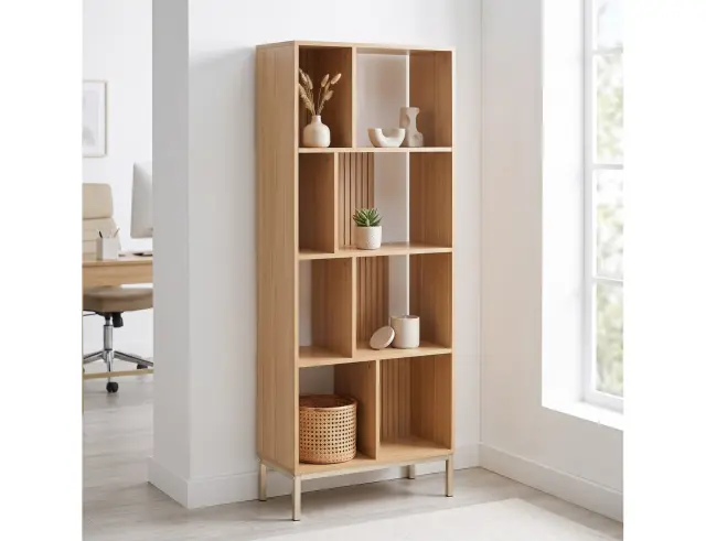Βιβλιοθήκη Tasso 5five με 4 ράφια και διαστάσεις 63x29.8x159cm - Απόχρωση Ξύλου 193592