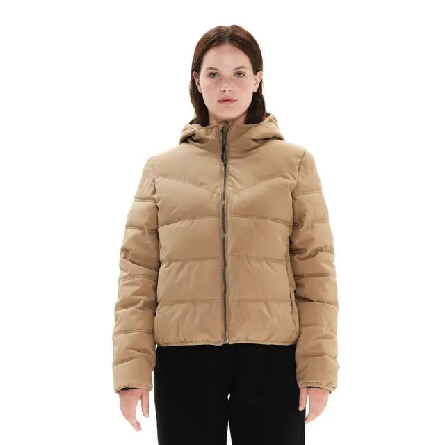 Emerson Women's Jacket With Hood (222.EW10.18-Beige) - Μπέζ