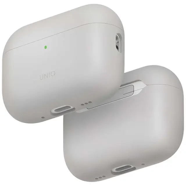 Θήκη UNIQ Lino Hybrid Liquid Silicone για AirPods Pro 3 - Beige Ivory