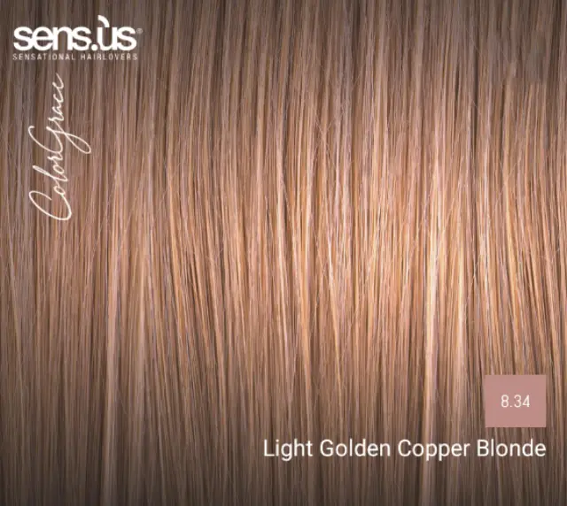 Sensus Color Grace M3K 8.34 Copper Golden Light Blonde 100ml - (μόνιμη βαφή χάλκινο ντορέ ανοιχτό ξανθό) 2