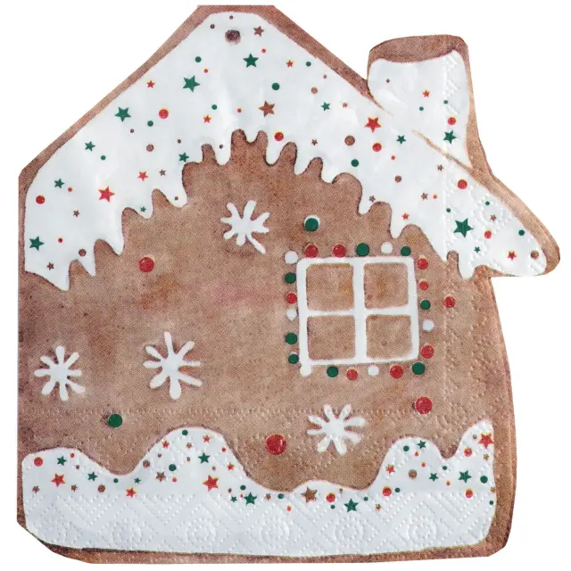 Χαρτοπετσέτες Φαγητού Christmas Gingerbread 30 x 33 εκ / 20 τμχ