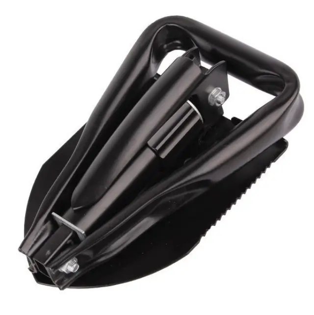 MIL-TEC SMALL FOLDING SHOVEL WITH POUCH BLACK-Πτυσσόμενο φτυάρι εξωτερικού χώρου 3