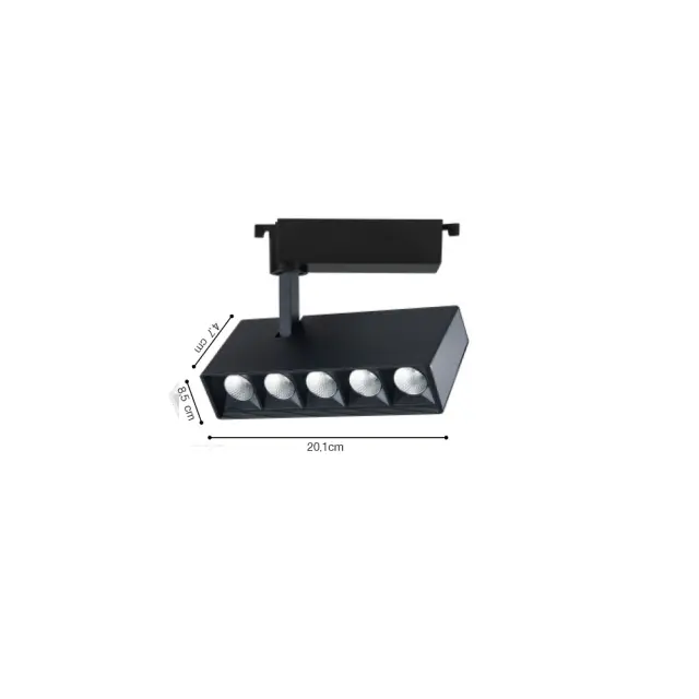 InLight Σποτ 20W μονοφασικής ράγας σε λεύκο χρώμα (T1-05800-White) 2