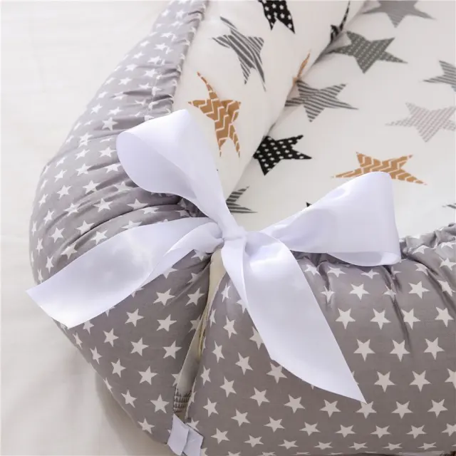 Βρεφική Φωλιά 53x88 Με Μαξιλάρι 18x23 Beauty Home Art 5342 Μπεζ 100% βαμβακερό 3