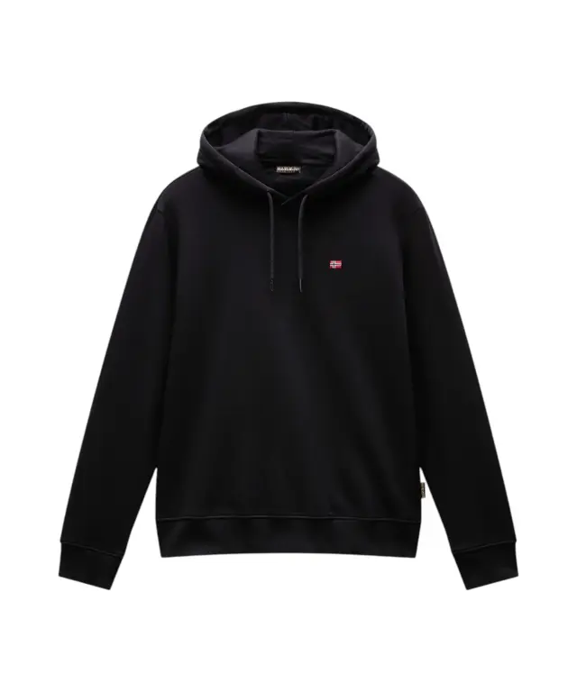 Napapijri - Ανδρική Φούτερ Μπλούζα με Κουκούλα 'Balis Hood' Regular Fit NP0A4FQV-041 Μαύρο