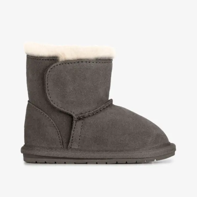 Emu Μποτάκια Παιδικό δέρμα Γκρί EMU/10737 CHARCOAL - M(6-12)