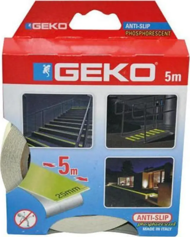 Anti-slip tape 25x5m WHITE 220/53 GEKO