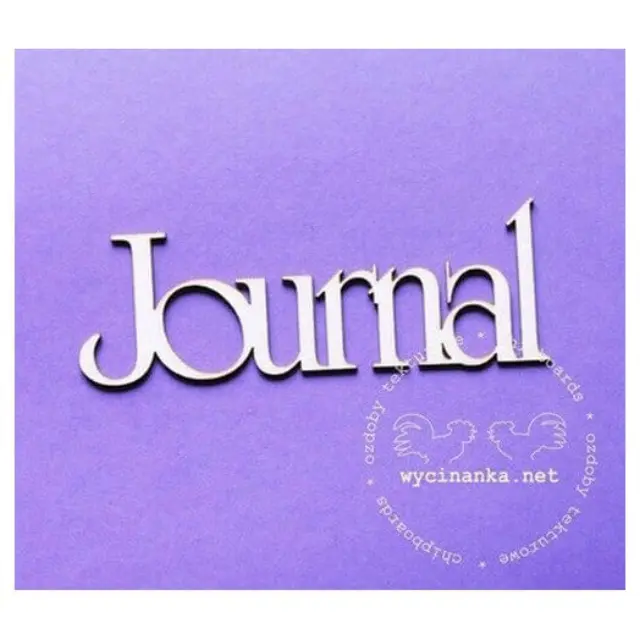 Διακοσμητικό Chipboard Journal, 3x8 cm