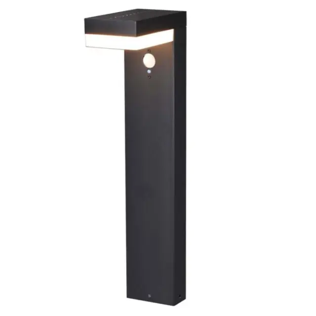 Outdoor Solar Light - pole light - Göteborg 3.3W 600lm 2700K IP44 - Sensor - Black