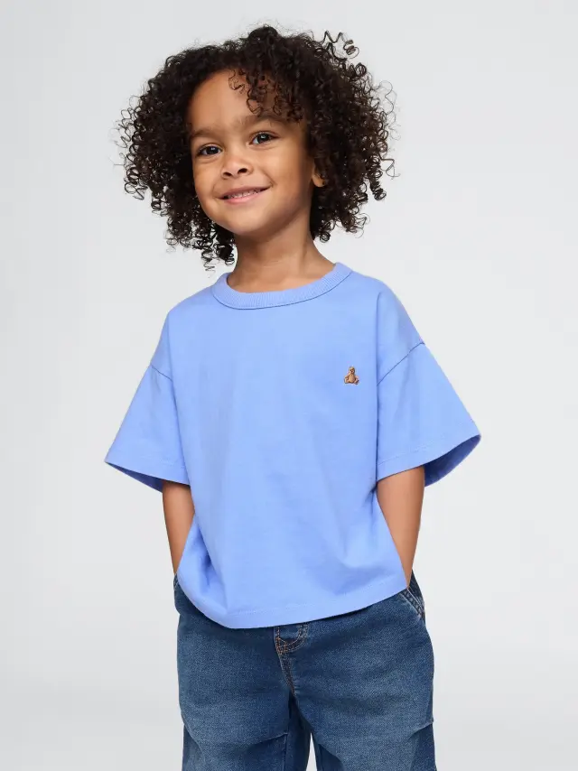 Βρεφική & Νηπιακή Oversized Μπλούζα Shirting blue