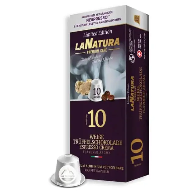La Natura Espresso White Truffle Chocolate Aluminium 10 τμχ | Nespresso