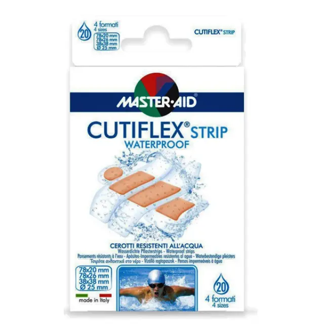 Master Aid Cutiflex Αδιάβροχα Αυτοκόλλητα Επιθέματα σε 4 Μεγέθη, 20τμχ