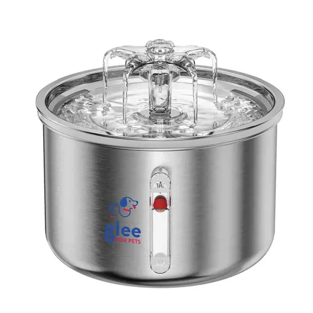 Glee Tahoe Ηλεκτρικό Συντριβάνι Inox Με Βρυσάκι 2Lt Γκρι