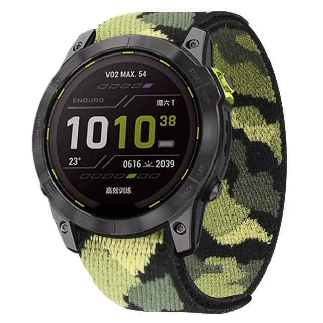 Nylon Watch Band Για Garmin Fenix 3/5x/3hr/5x Plus/6x/6x Pro/7x/8/9 (51mm)- Camo Green OEM