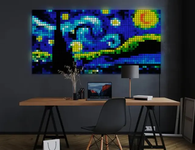 Smart LED Πάνελ Twinkly Squares (TWQ064STW-01-BAD) 1 Πάνελ, Βluetooth, WiFi Και Έλεγχο μέσω Κινητού ΤηλεφώνουTWQ064STW-01-BAD 3