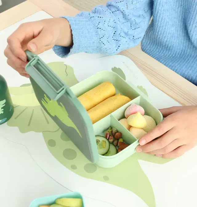 A Little Lovely Company Δοχείο Φαγητού με Χωρίσματα Lunch Box 900 ml - Dinosaur LBDIGR62 3