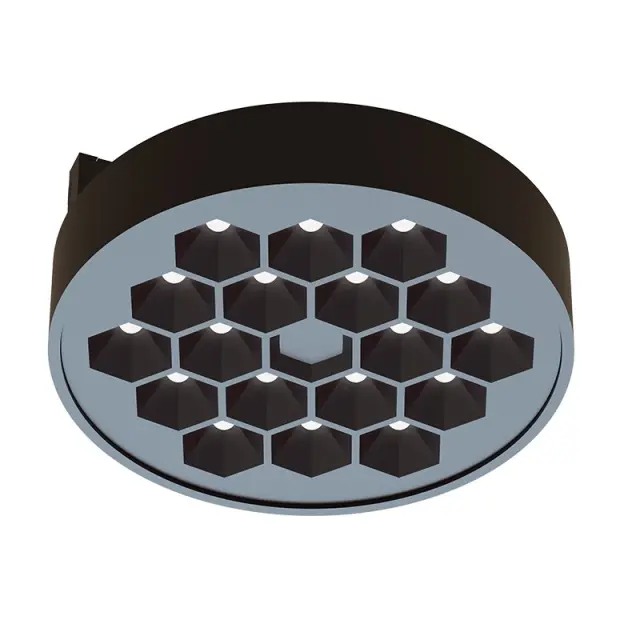 ΜΙΝΙ ΜΑΥΡΟ ΜΑΓΝΗΤΙΚΟ ΣΠΟΤ 24V DC 10W 4000K 690LM 50° Ra90 5YRS Φ97*32ΜΜ / TREYE1040B 2