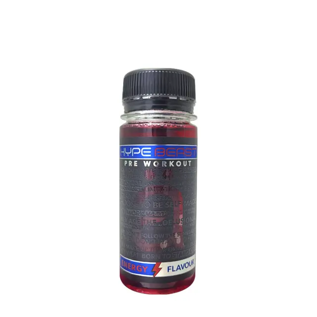 Nanosupps Hype Beast Pre-workout Shot Blue Raspberry, 60 ml