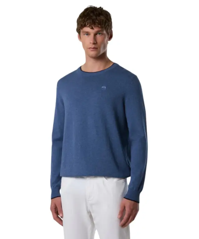 North Sails- Ανδρικό Πουλόβερ Crew-neck sweater 699227-000-0797 Μπλε 2