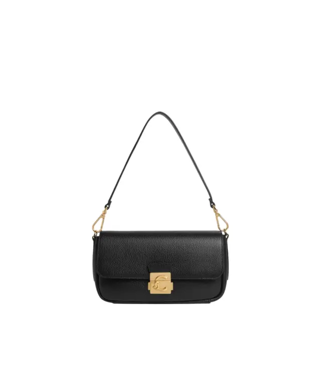 Coccinelle - Γυναικεία τσάντα C-Me Lock Medium E1U4K120201-001 Μαύρο