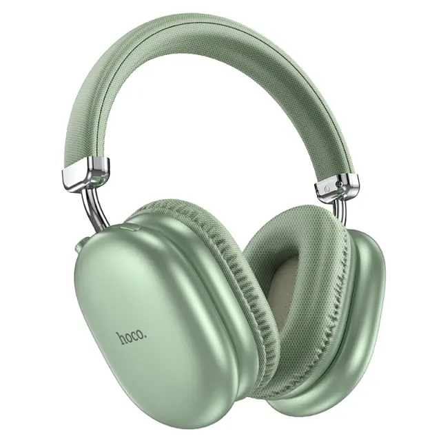 Wireless Ακουστικά Stereo Hoco W35 Max Joy V5.3 800mAh με υποδοχή Micro SD και AUX Πράσινα