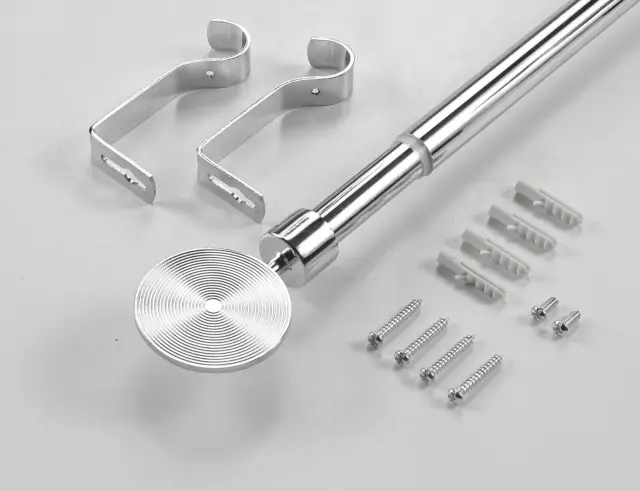 Μονό Κουρτινόξυλο Rollis Douceur d'intérieur με διάμετρο 19mm και επέκταση 120 - 210cm - Chrome 1900551 3