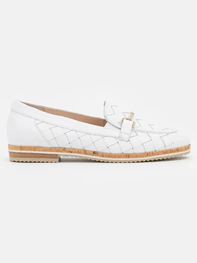 Gabor Μοκασίνια-Loafers Γυναικείο δέρμα Άσπρο GAB/82064 50-WEISS - 40 3
