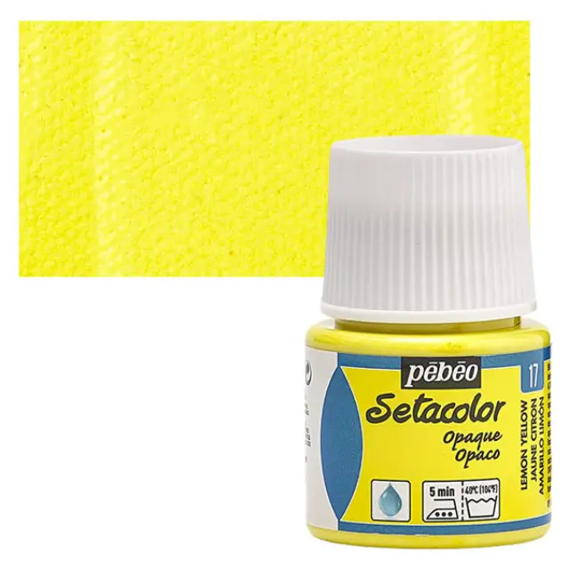 Pebeo Χρώμα Υφάσματος Setacolor Opaque - 17 Lemon Yellow - 45ml