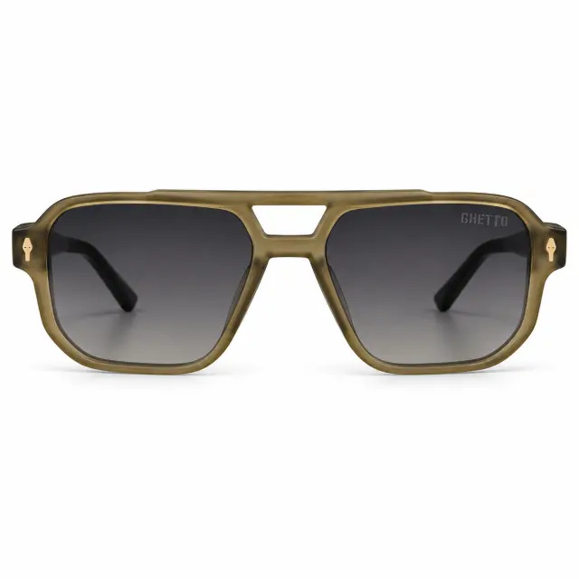 Ghetto Olive Sunglasses – Wood Effect | Unisex