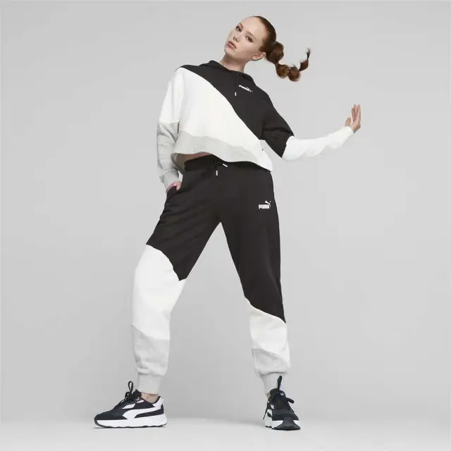 Puma Power Cat Hoodie (673977-51) - Λευκό-Μαύρο - XS