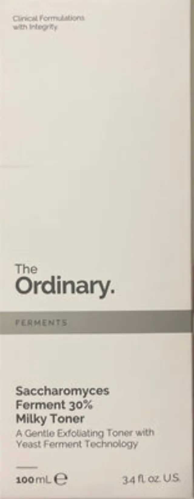 The Ordinary Saccharomyces Ferment 30% Milky Toner Απολεπιστικό & Ενυδατικό Τόνερ Προσώπου 100ml