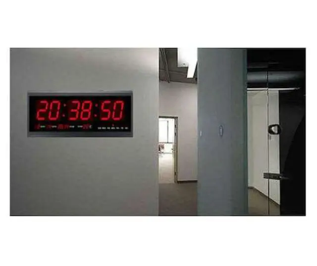 Ψηφιακό ρολόι τοίχου - πινακίδα LED με θερμόμετρο και ημερολόγιο TL4819