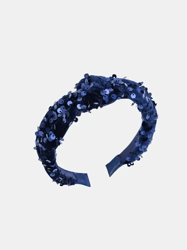Παιδική Στέκα Μαλλιών Navy Sparkle ΜΠΛΕ - One Size