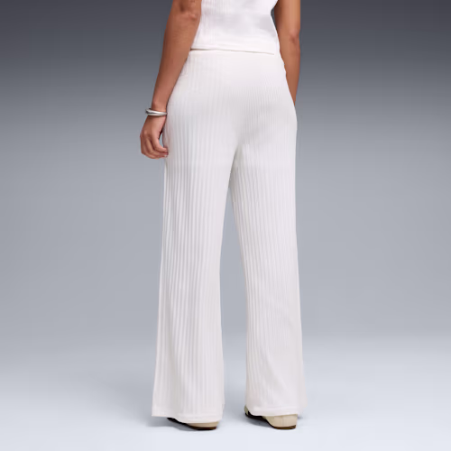 Puma Women's HER Comfort High-Waist Wide Leg Pants Άσπρο 693284-02 (Puma) - Large 2