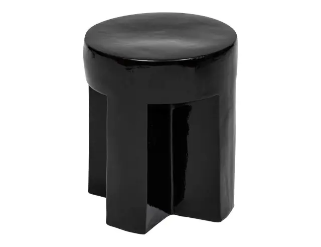 Τραπεζάκι Βοηθητικό Kriz Atmosphera με διαστάσεις 34x41cm - Black 197888A 2