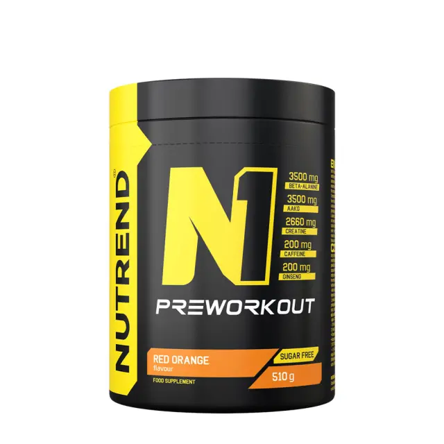 Nutrend N1 Preworkout Red Orange, 510 g