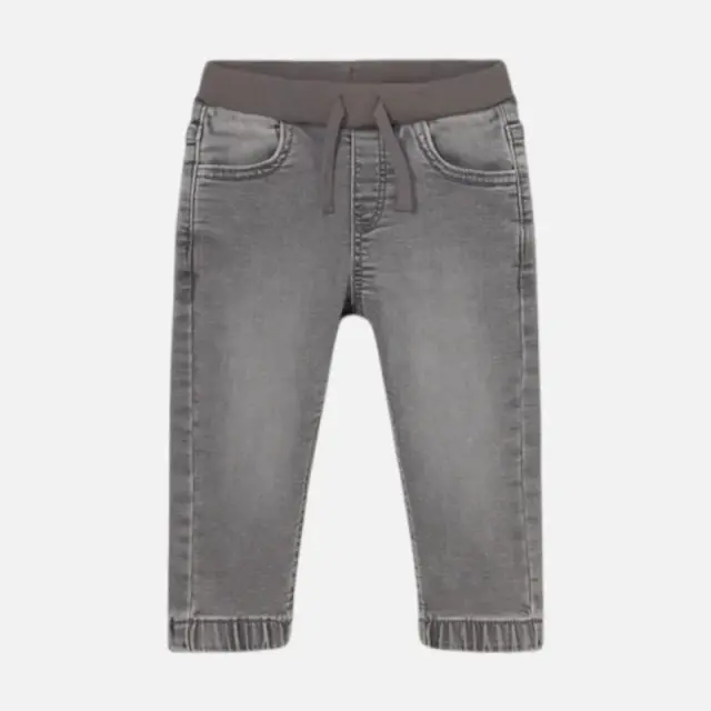 Mayoral Παντελόνι Soft Denim Jogger Γκρι Μεσαίο για Αγόρι