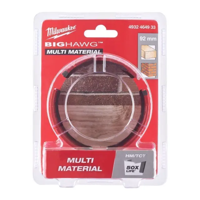 Milwaukee 4932464933 - ΠΟΤ/ΝΟ ΠΟΛ/ΠΛΩΝ ΥΛΙΚΩΝ BIG HAWG Φ92 MW 2