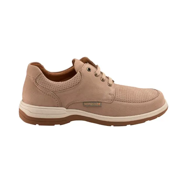 Mephisto Δετά-Oxfords Ανδρικό δέρμα Nubuck Μπεζ MEP/DOUK PERF SAND