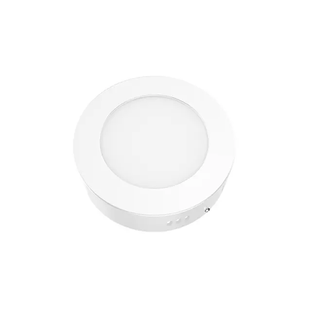 LED ΠΑΝΕΛ ΟΡΟΦΗΣ ΛΕΥΚΟ ΣΤΡΟΓΓΥΛΟ 230V AC 6W 3000K 450LM Ra80 Φ117mm / VEKO630RW
